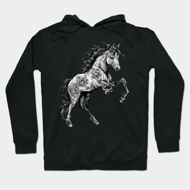 Horse Tattoo Hoodie by animegirlnft